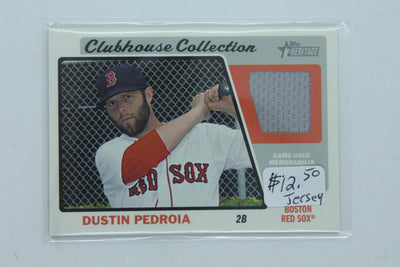 MLB Dustin Pedroia  2015 Topps Heritage - Clubhouse Collection Relics - Jersey Card