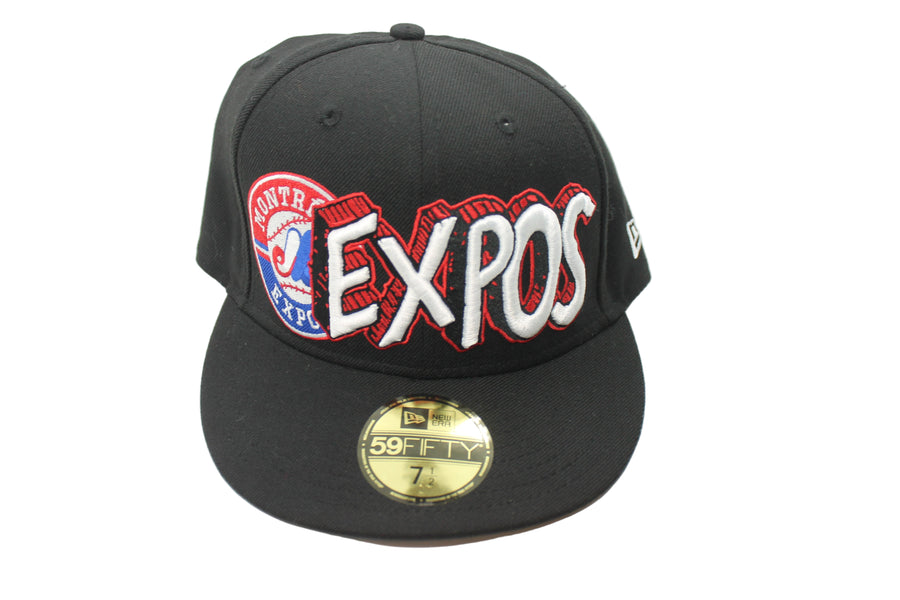 MLB Montreal Expos New Era Ice Black 59Fifty Fitted Hat