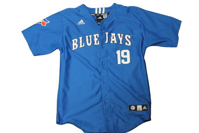 MLB Toronto Blue Jays Youth Adidas Bautista Blue Jersey #19 - Youth XLarge