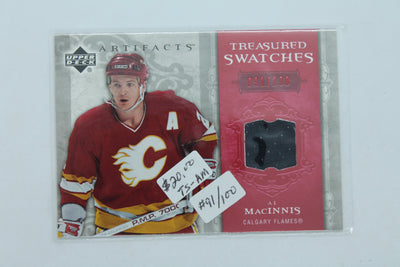 2006-07 Upper Deck Artifacts - Treasured Swatches #TS-AM Al MacInnis #91/100