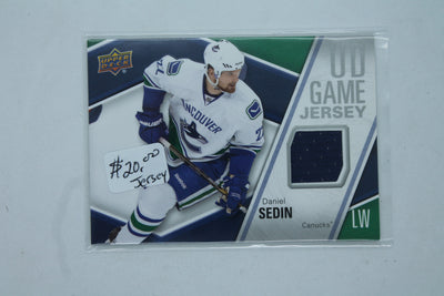 Daniel Sedin 2011-12 Upper Deck - UD Game Jersey Series 1 Jersey Card