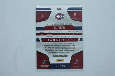 P.K. Subban 2011-12 Panini Certified - Mirror Blue Materials - Jersey Card  #43/99