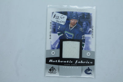 Daniel Sedin 2010-11 SP Game Used Edition - Authentic Fabrics - Jersey Card