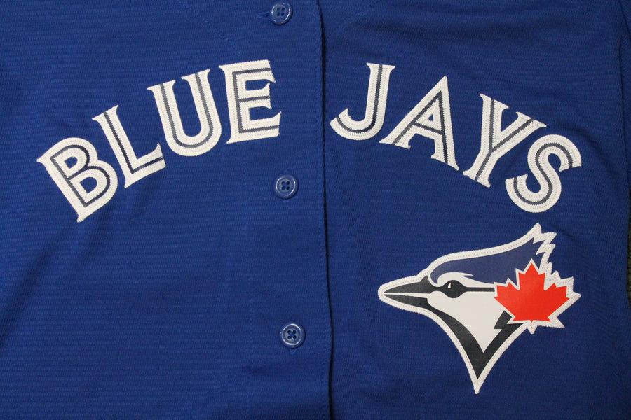 MLB Toronto Blue Jays Women's Majestic Donaldson Blue Jersey #20