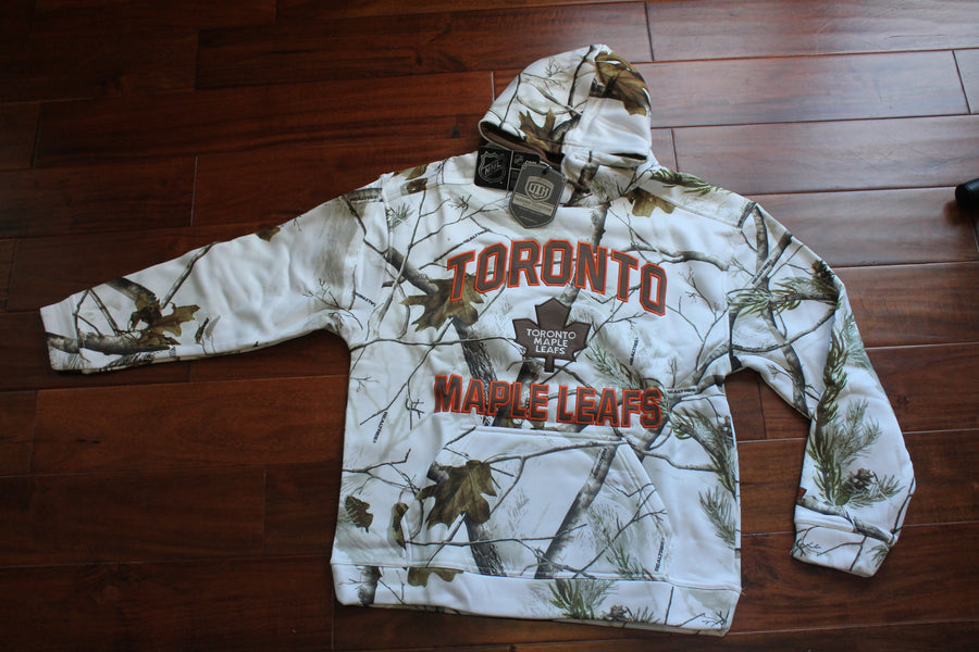 NHL Toronto Maple Leafs Men's Parot Realtree Snow Fleece OTH Camo Hoodie