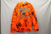 NHL Edmonton Oilers Men's Parot Realtree Orange Fleece OTH Camo Hoodie