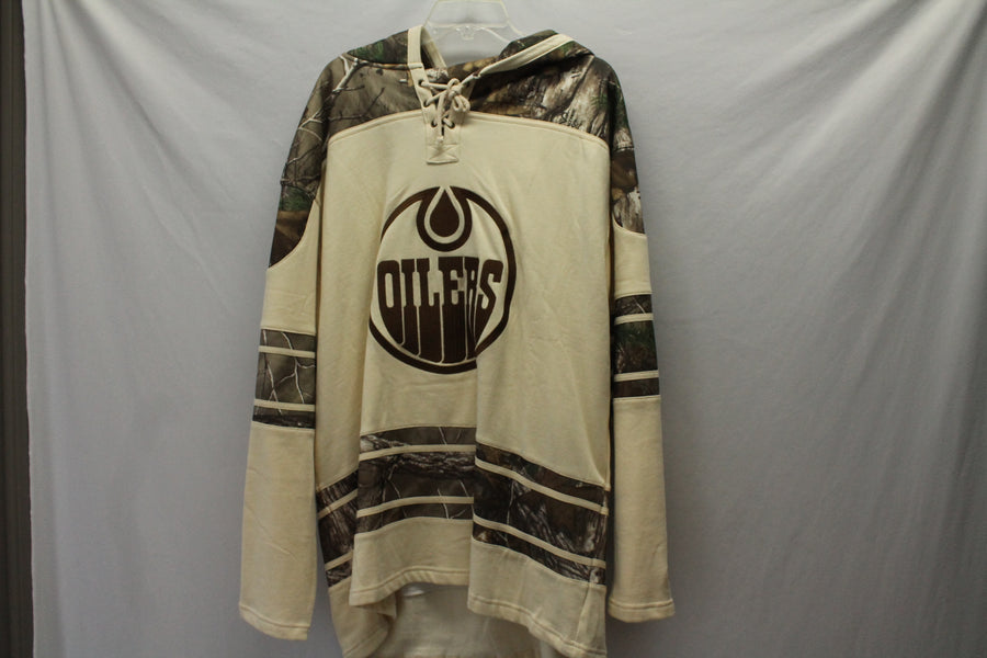 NHL Edmonton Oilers Men's Realtree OTH Stone/Camo Hoodie