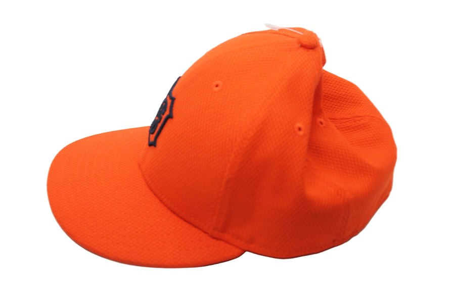 MLB Detroit Tigers New Era 59Fifty Fitted Hat - English D - Orange - 7 3/8