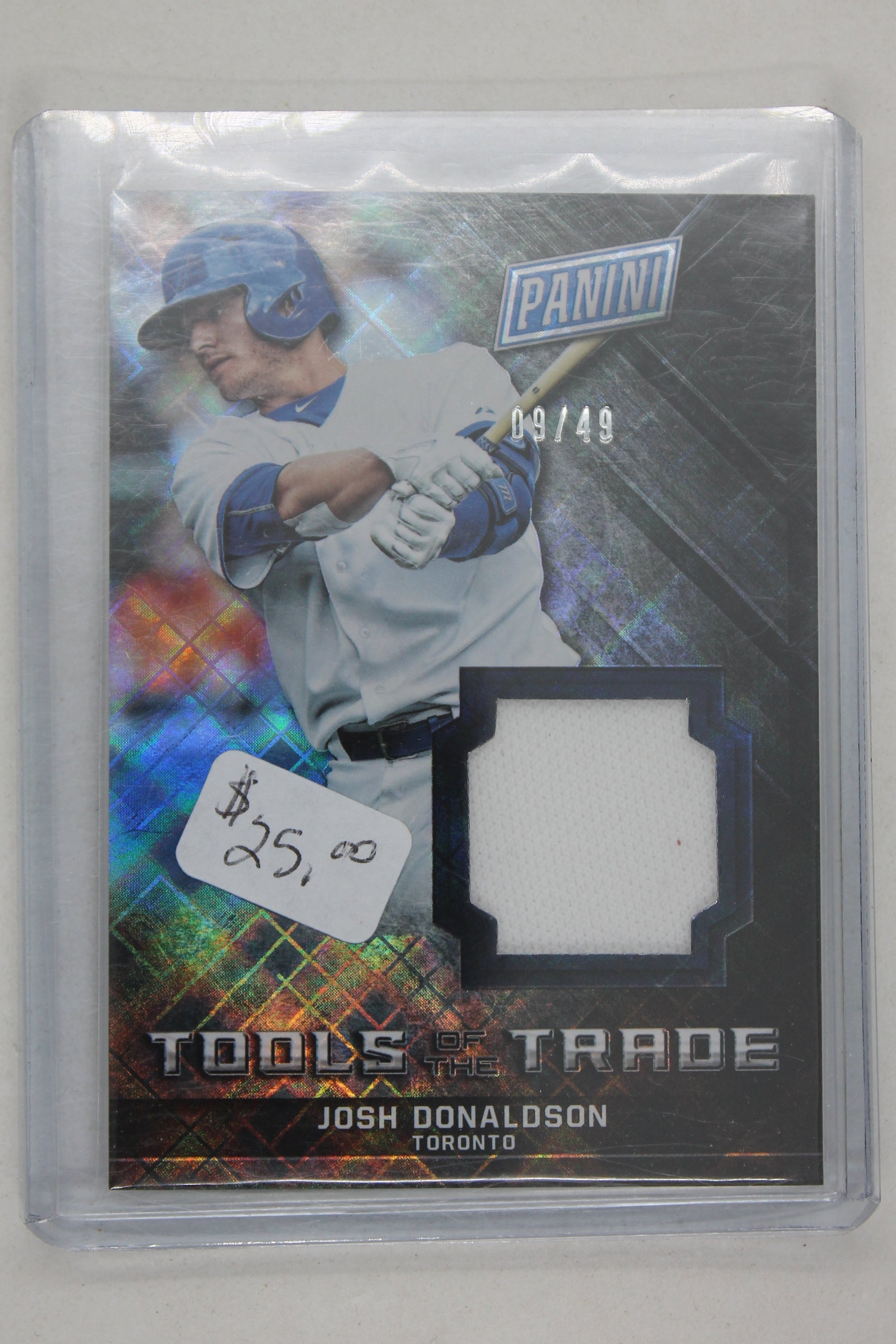2016 Panini Tools of the Trade Josh Donaldson Game Worn Jersey #2 - #09/49