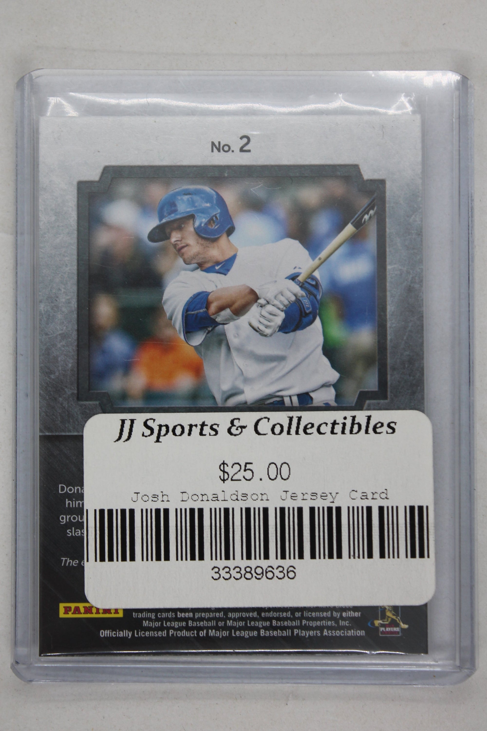 2016 Panini Tools of the Trade Josh Donaldson Game Worn Jersey #2 - #09/49