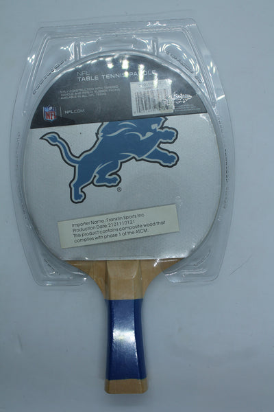 NFL Franklin Detroit Lions Table Tennis Paddle