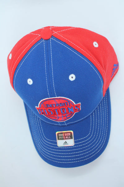 NBA Detroit Pistons adidas OSFM Flex Hat - Blue & Red