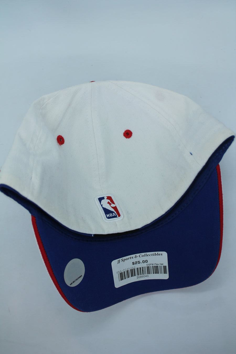 NBA Detroit Pistons adidas OSFM Flex Hat - White, Blue & Red