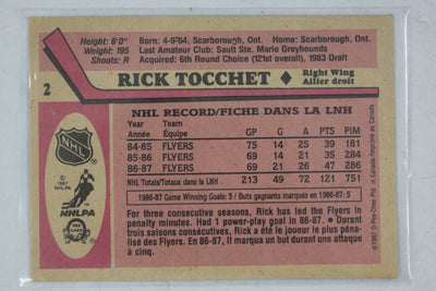 Rick Tocchet 1987-88 O-Pee-Chee Rookie Card