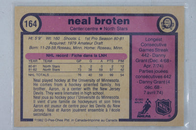 Neal Broten 1982-83 O-Pee-Chee Rookie Card