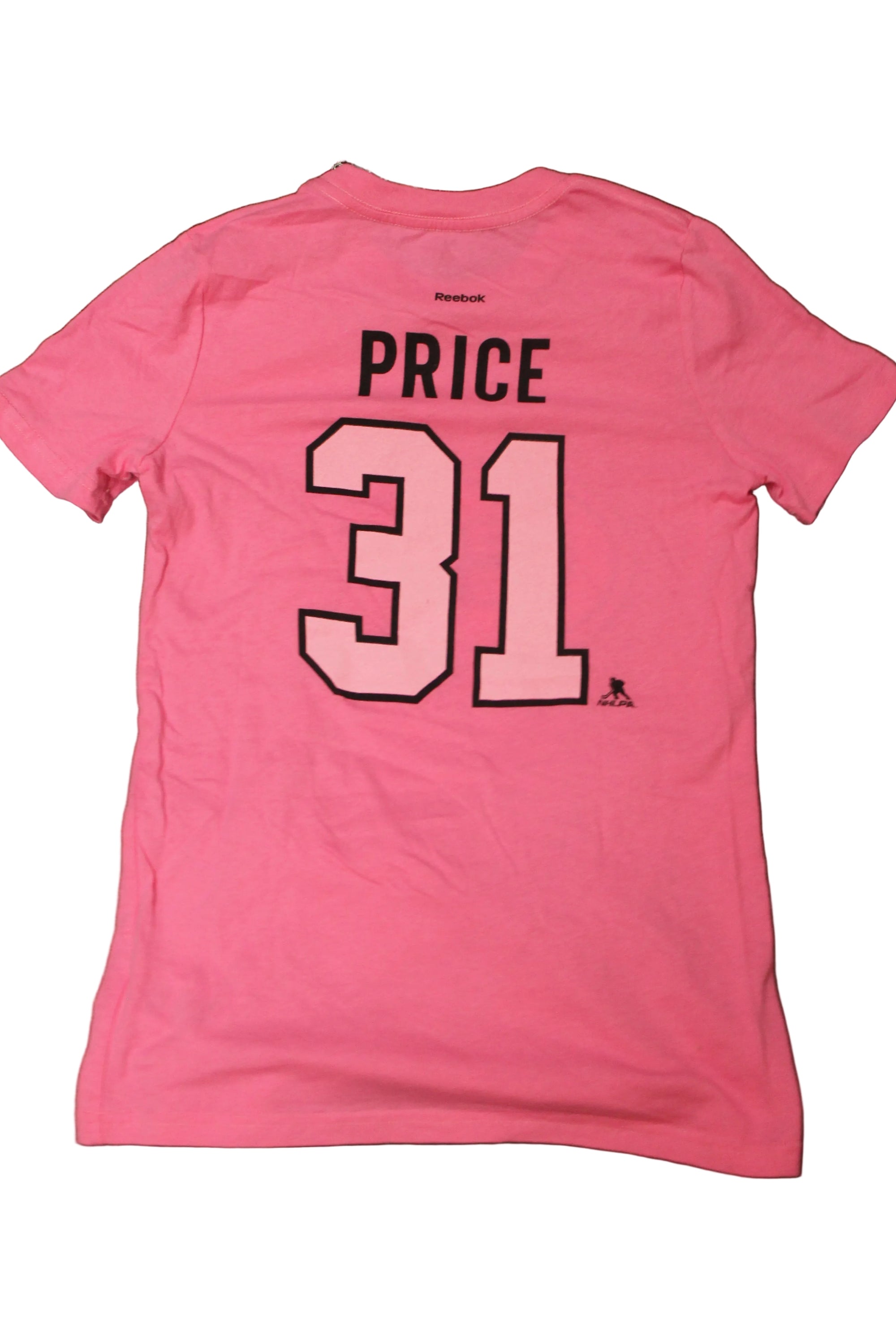 NHL -  Montreal Canadiens Youth Girl's Reebok Carey Price Short Sleeve T-Shirt - Pink