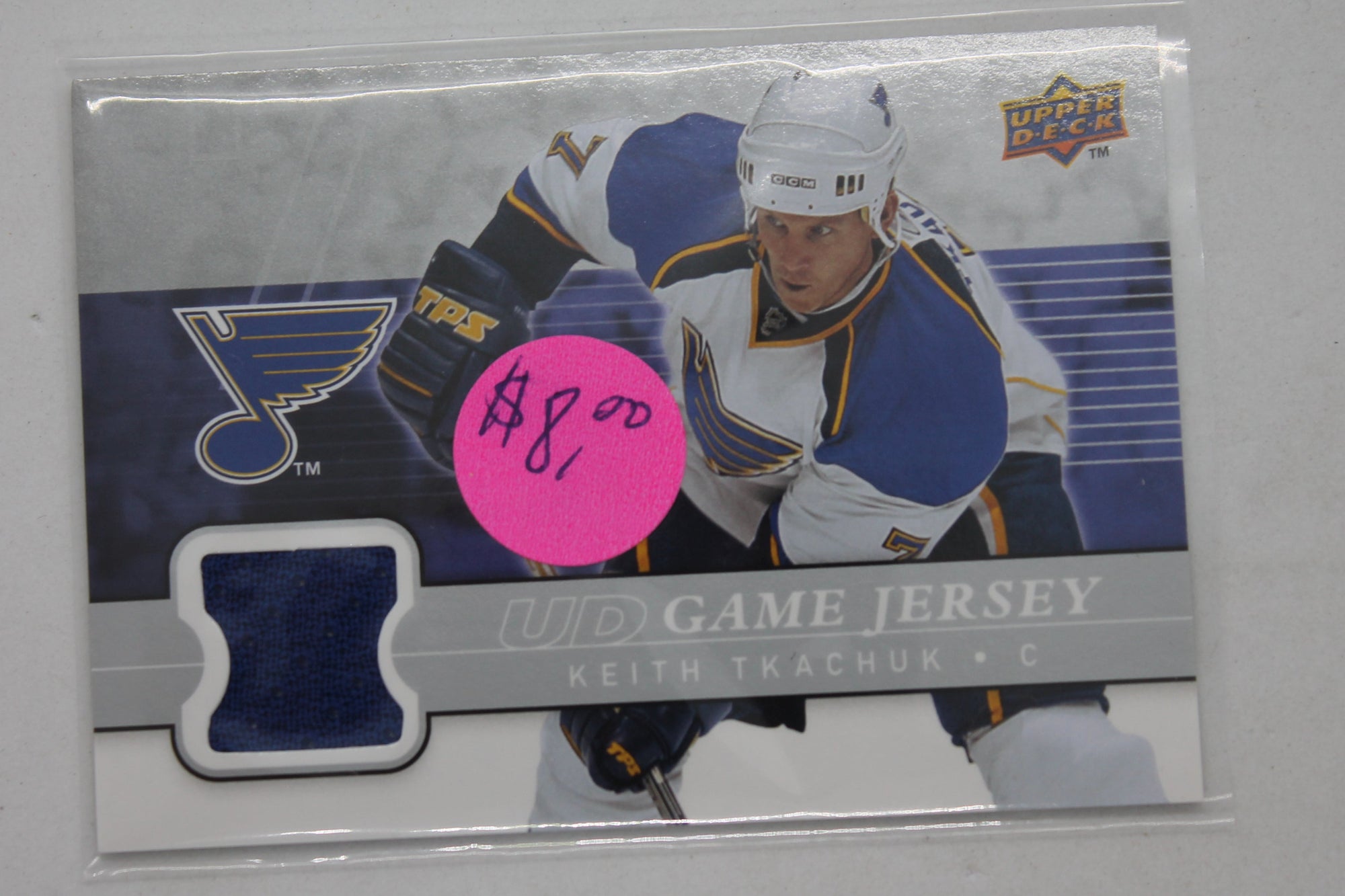 Keith Tkachuk 2008-09 Upper Deck - UD Game Jersey Series 1 #GJ-KT Jersey Card