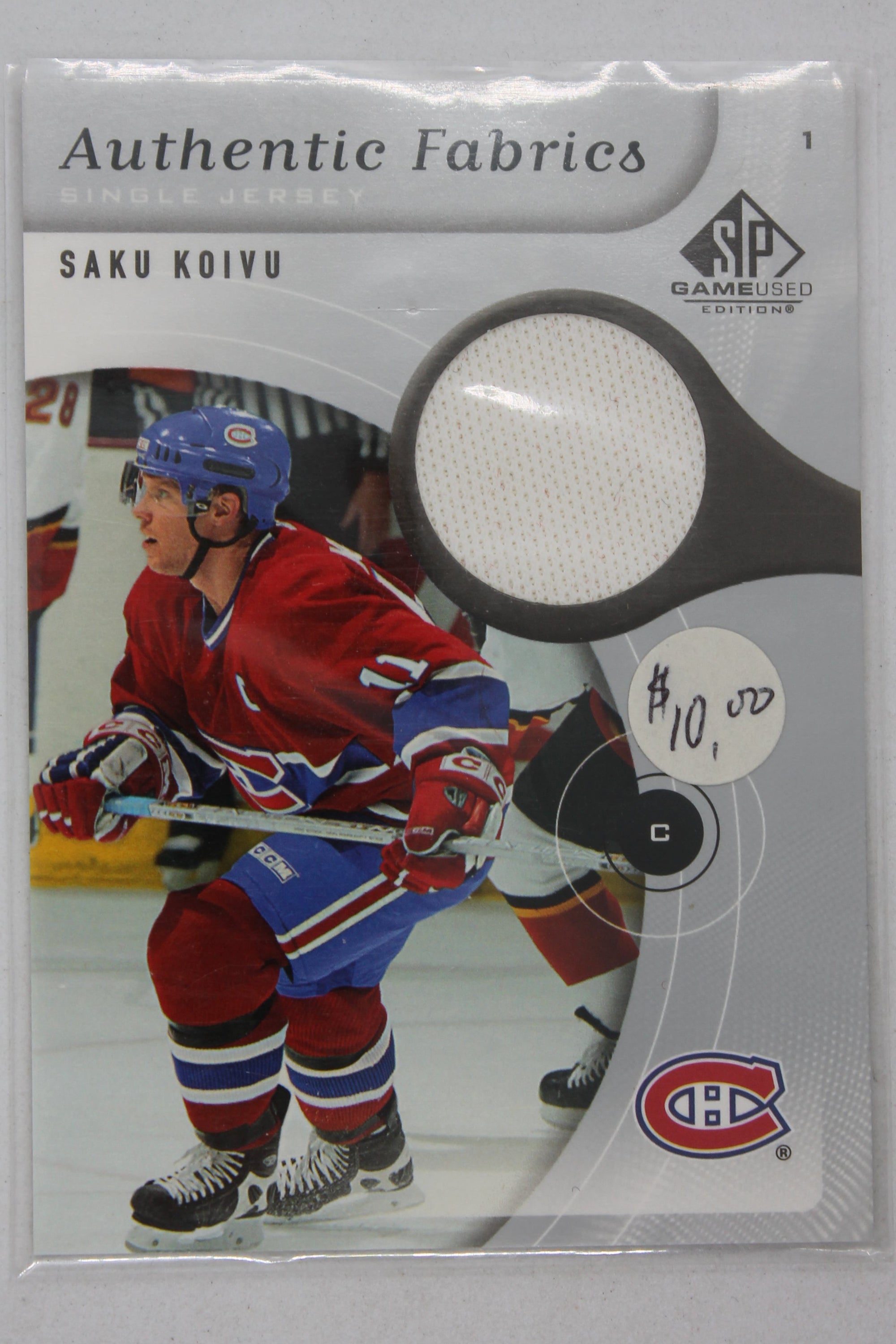 Saku Koivu 2005-06 SP Game Used Edition - Authentic Fabrics #AF-SK Jersey Card