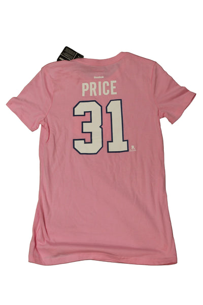 NHL -  Montreal Canadiens Youth Girl's Reebok Carey Price Short Sleeve T-Shirt - Pink