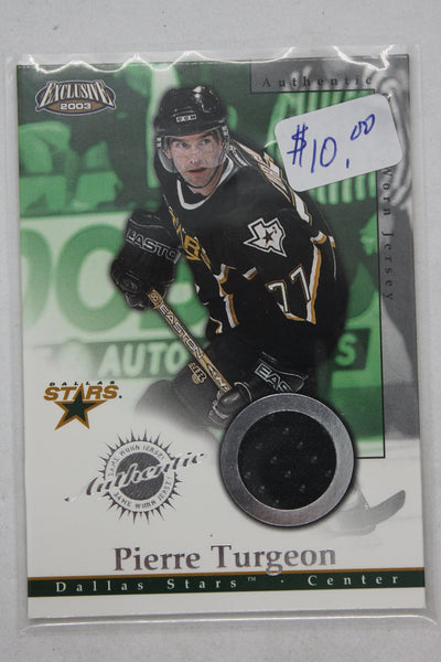 Pierre Turgeon 2002-03 Pacific Exclusive - Game-Worn Jerseys #6 Jersey Card