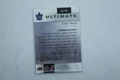 2011-12 Ultimate Collection - Ultimate Jerseys #UJ-ES Eddie Shack #070/100