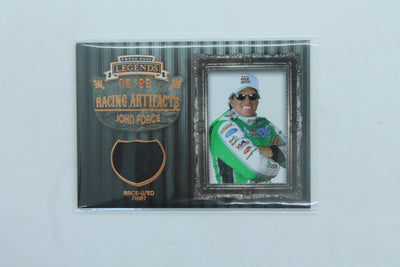 John Force 2009 Press Pass Legends Racing Artifacts - Raced Used Shirt #06/99