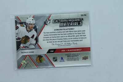 Patrick Kane 2020-21 SPx Extravagant Materials Jersey Card