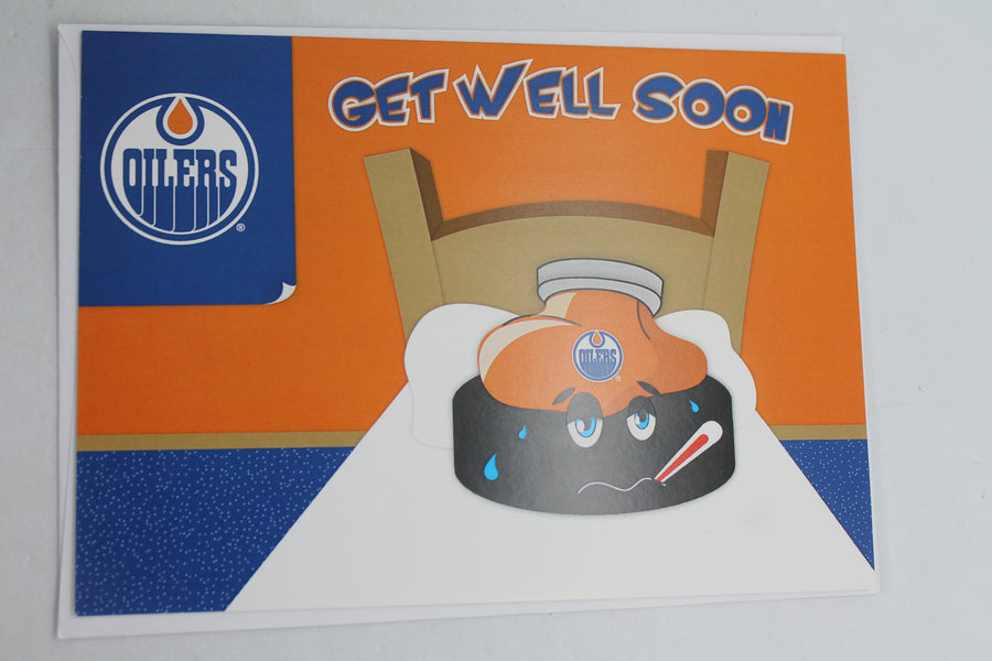 NHL Edmonton Oilers "Get Well Soon" card