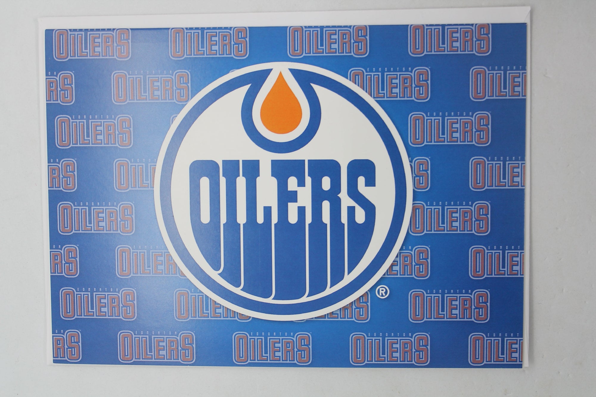 NHL Edmonton Oilers card - Blank inside
