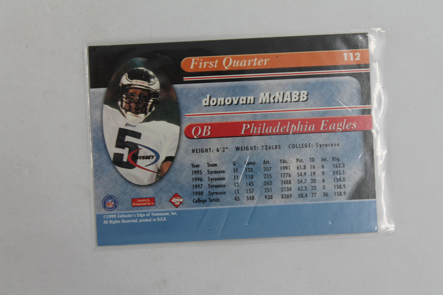 Donovan McNabb 1999 Collector's Edge Odyssey Rookie Card