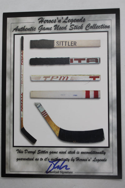 NHL Toronto Maple Leafs Captains - Sittler, Gilmour & Clark - Pieces of Game-Used Sticks