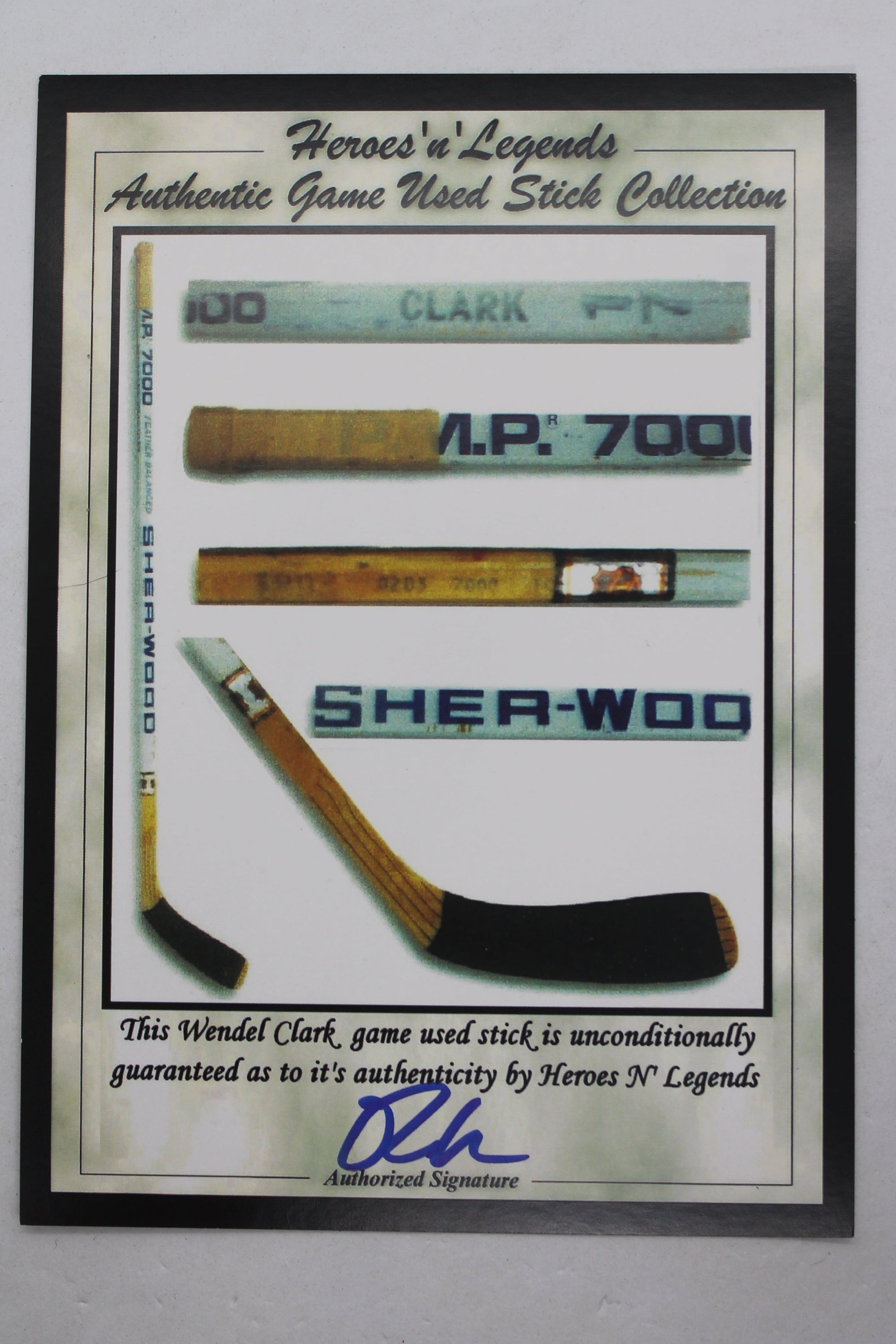 NHL Toronto Maple Leafs Captains - Sittler, Gilmour & Clark - Pieces of Game-Used Sticks