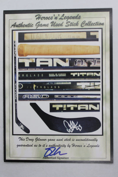 NHL Toronto Maple Leafs Captains - Sittler, Gilmour & Clark - Pieces of Game-Used Sticks