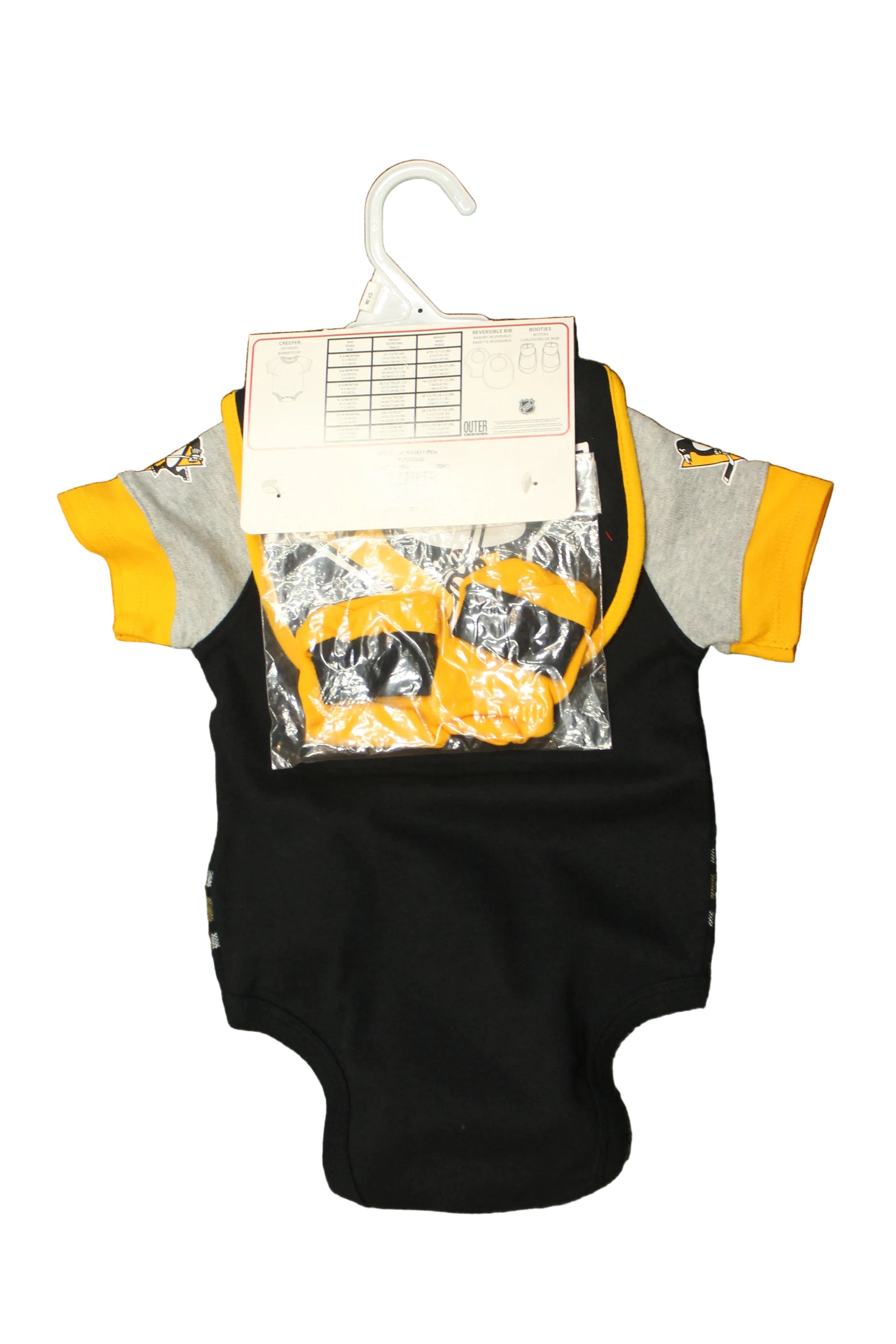 NHL Pittsburgh Penguins 3 piece Infant Creeper Set