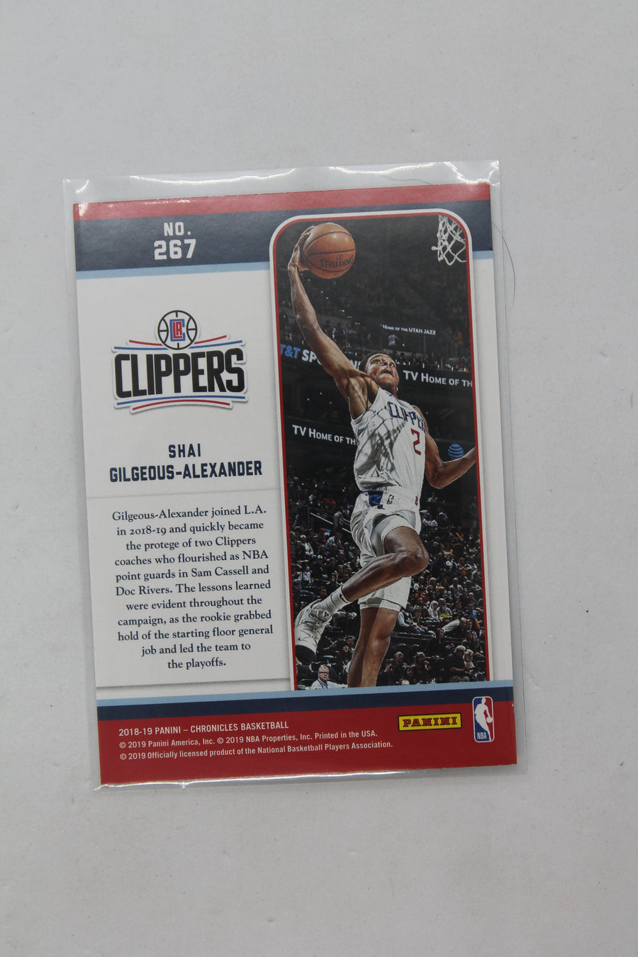 Shai Gilgeous Alexander 2018 Panini Chronicles Marquee Rookie Card