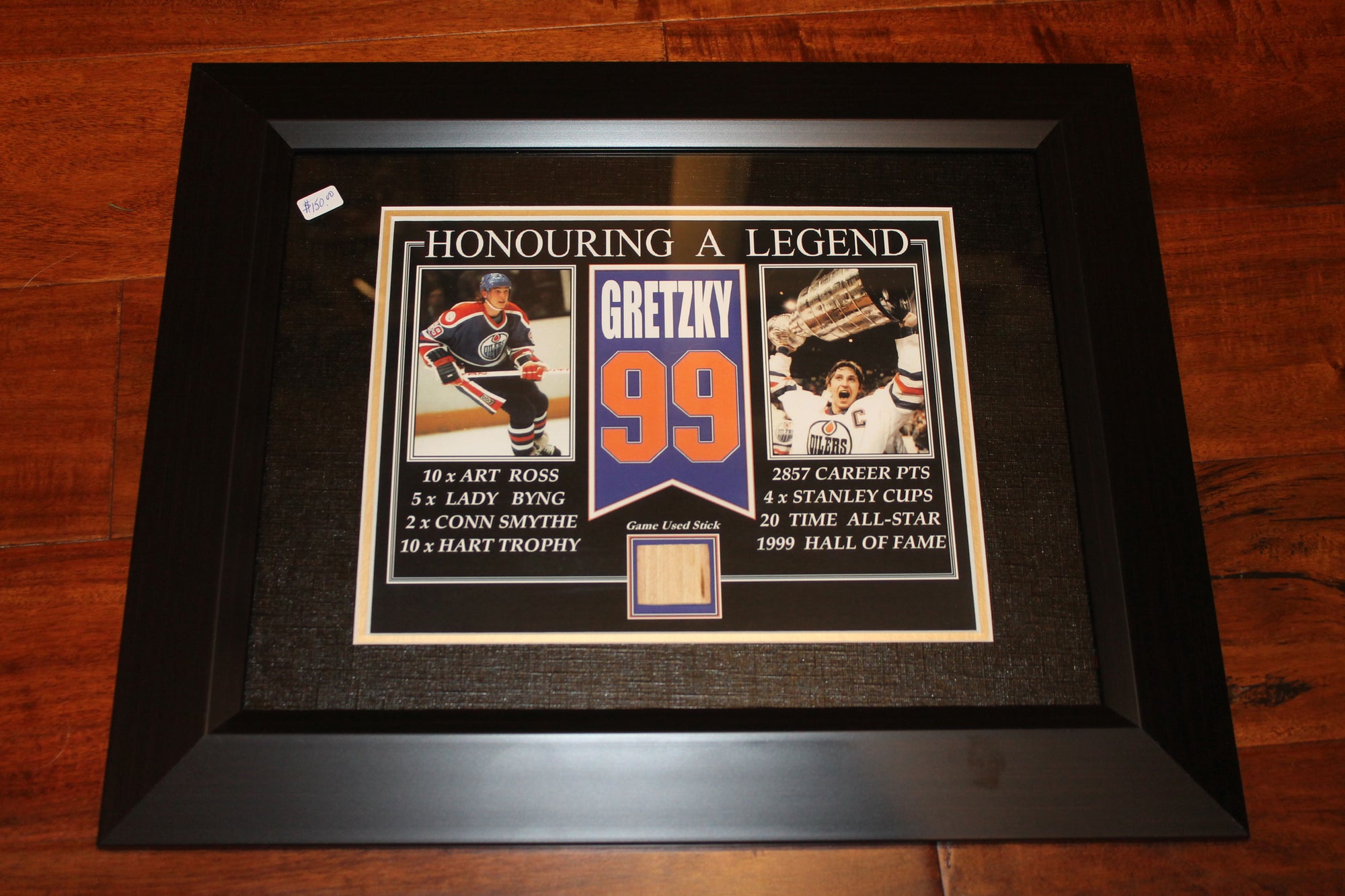 NHL Edmonton Oilers - Wayne Gretzky #99 - Honouring A Legend - Piece of Game-Used Stick