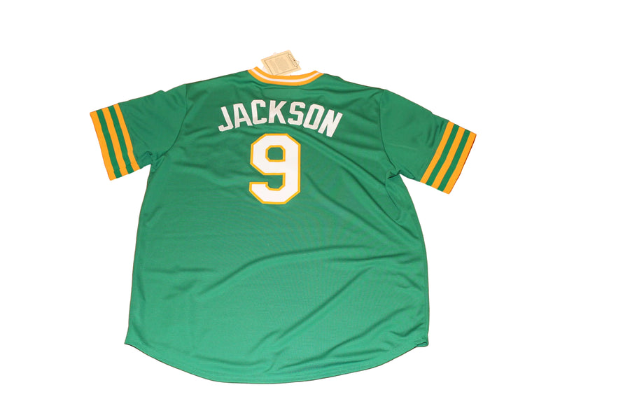 MLB Oakland A's Reggie Jackson #9 Men's Majestic Cooperstown Collection Baseball Jersey