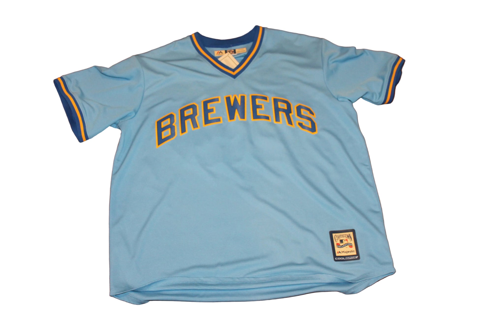 MLB Milwaukee Brewers Robin Yount #19 Men's Majestic Cooperstown Collection Baseball Jersey