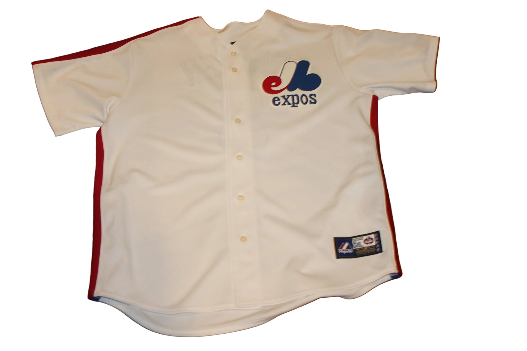 MLB Montreal Expos Gary Carter #8 Men's Majestic Cooperstown Collection Baseball Jersey - XLarge