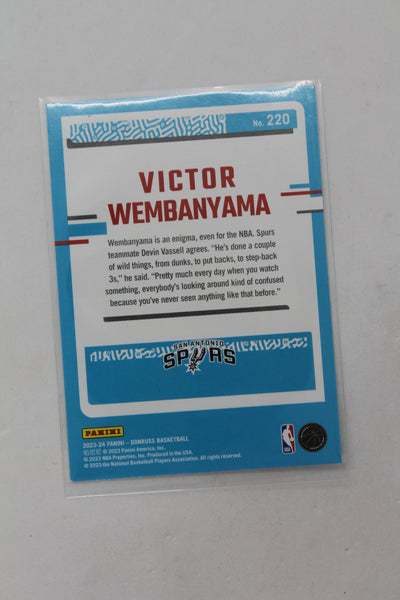 Victor Wembanyama 2023-24 Panini Donruss Rated Rookie Rookie Card