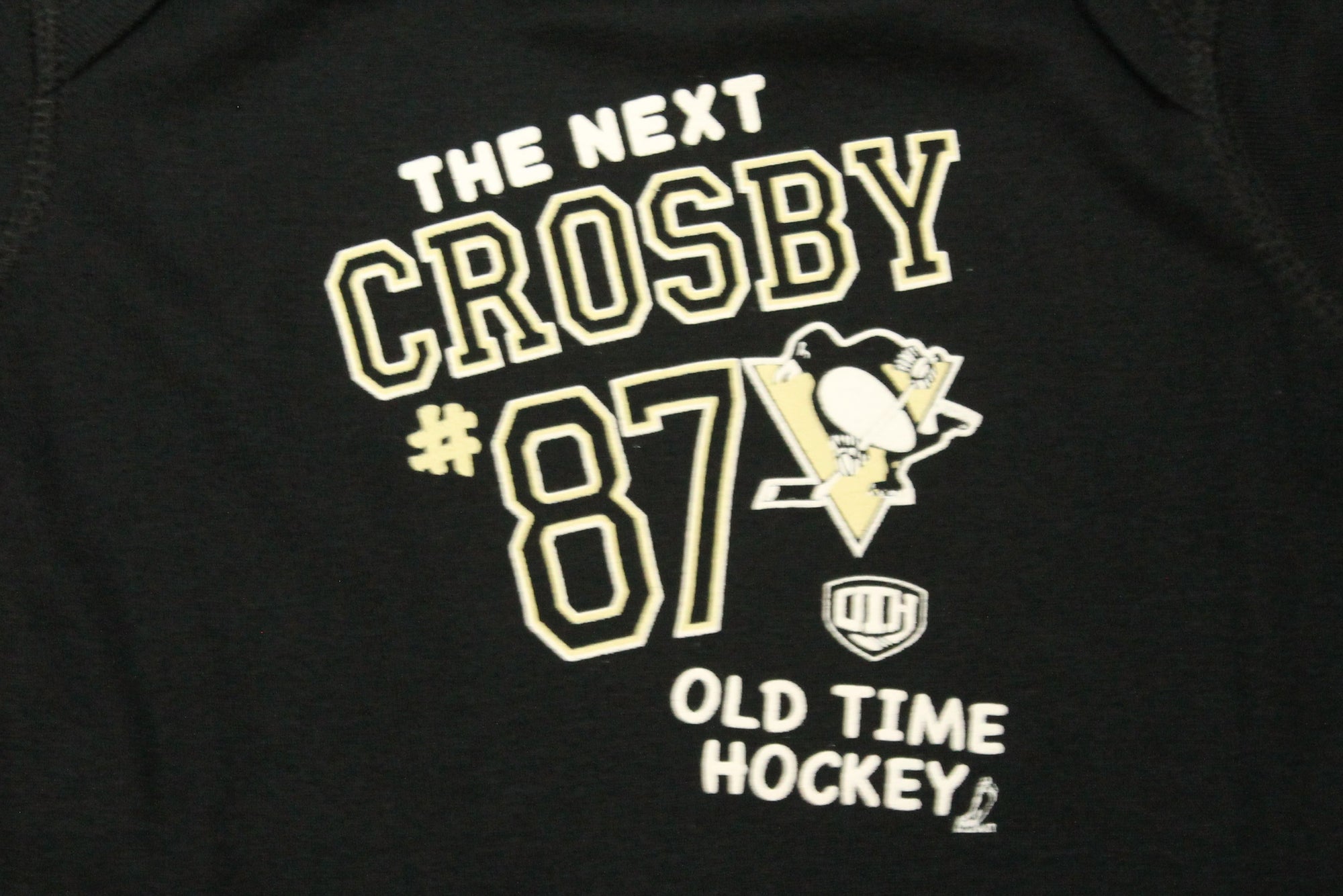 NHL Pittsburgh Penguins Old Time Hockey Sidney Crosby #87 Infant Onesie