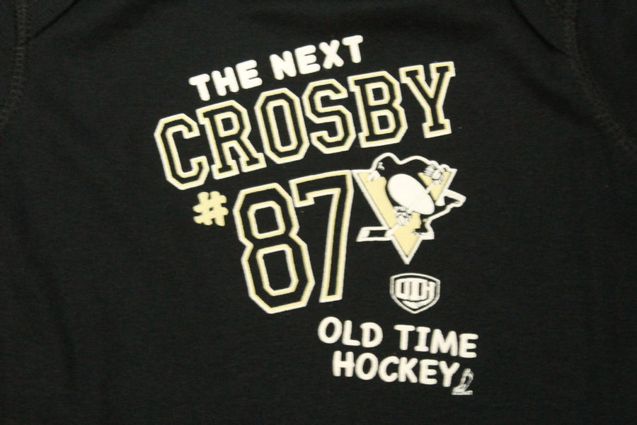 NHL Pittsburgh Penguins Old Time Hockey Sidney Crosby #87 Infant Onesie