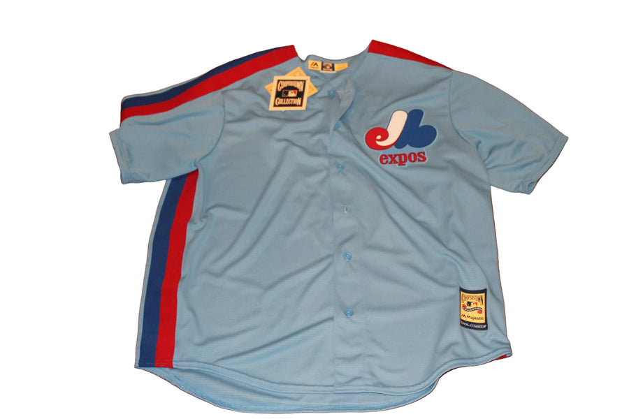 MLB Montreal Expos Vladimir Guerrero #27 Men's Majestic Cooperstown Collection Baseball Jersey - XLarge