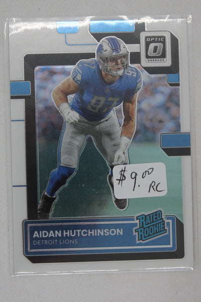 Aidan Hutchinson 2022 Panini Donruss Optic Rated Rookie Rookie Card