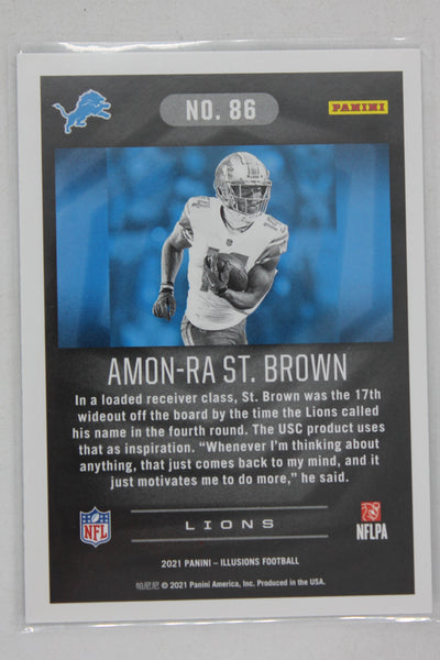 Amon-Ra St. Brown 2021 Panini Illusions Retail Rookie Card