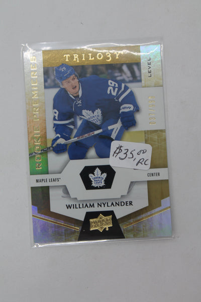 William Nylander 2016-17 Upper Deck Trilogy - Rookie Premiere Level 1 Rookie Card #037/999