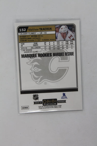 Matthew Tkachuk 2016-17 O-Pee-Chee Platinum Rookie Card