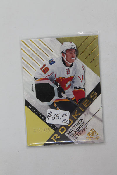 Matthew Tkachuk 2016-17 SP Game-Used Gold Rookie Card #375/399