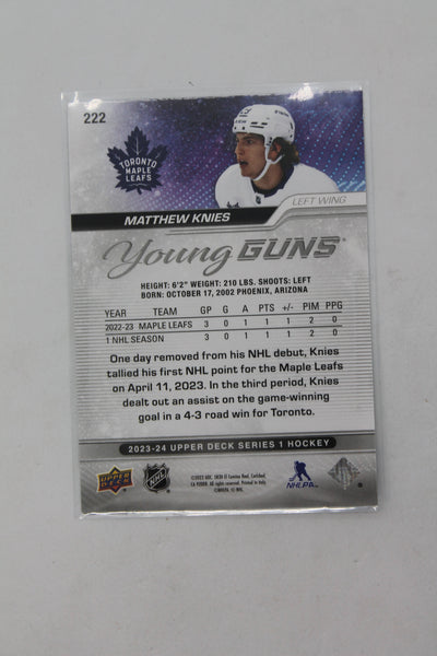 Matthew Knies 2023-24 Upper Deck Young Guns Rookie Card