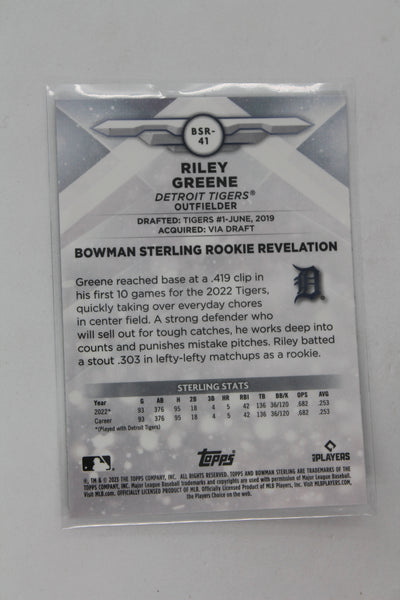 Riley Greene 2023 Bowman Sterling - Rookies Rookie Card